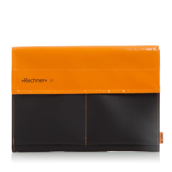 Laptophülle - Computer - Rechner 13 - Plane/Mesh - orange/schwarz - 1